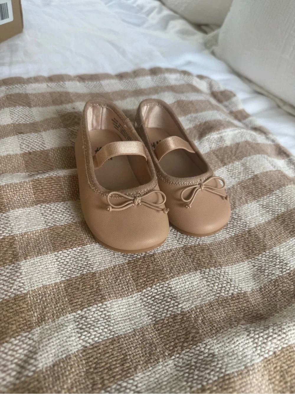 H&M Toddler Girls Metallic Rose Ballet Flats